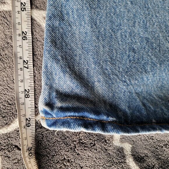 AGOLDE 90s Pinch Straight Jeans Size 26 Medium High Rise Button Fly Distressed - Picture 7 of 9